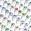 Cluster Rings Bk Lots 50Pcs Colorf Devil Eye Gothic Punk Vintage For Women Men Fashion Charm Party Gift Finger Jewelry Acces Dhgarden Dhrje