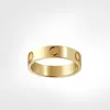 Luxury Jewelry Love Ring For Women Titanium Steel Alloy Gold-Plated Process Fashion Accessories Never Fade Not Allergic