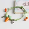 Strand 2023 Bracelet femmes en céramique carotte forme fait à la main bracelets à bricoler soi-même Artware pour femme fille cadeau bijoux en gros