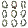 Dekorativa blommor 190 cm Garland Artificial Rose med Vine For Wedding Centerpieces Tabler Runner Backdrop Mantle