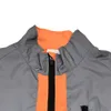 Vestes de cyclisme WOSAWE ultraléger réfléchissant hommes veste de cyclisme imperméable équitation course coupe-vent mélange de panneaux argentés de couleur fluorescente 231120