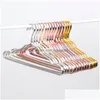 Cintres Racks 1.2Cm Vêtements Non Slip Dry And Wet Rack Support de vêtements en alliage d'aluminium Pas de décoloration Options de couleur Mti W0206 Drop Deliv Dhoi2