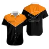 2024 Ny F1 Team Work Clothing Shirt Formel 1 Herrens avslappnade skjortor Summer Sport Fashion Märke Män