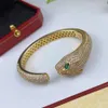 bracelet panthère bracelet à breloques pour homme version pour femme tête de léopard designer reproductions officielles marque designer cadeau d'anniversaire avec boîte 010