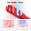 Hårborstar Electric Massage Comb Hair Growth Care Red Blue Light Therapy Stimulate Follicle Growth Comb Anti Tät huvudvibration Massager 231121