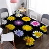 Bordduk Flower Referensdiagram 3D täcker vattentätt och oljesäker för dekorativ matduks picknickfilt