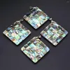 Pendant Necklaces Charm Natural Abalone Shell Prism 47mm Jewelry Making DIY Necklace Earrings Accessories Gift For Women