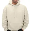 Herenhoodies Heren Trui met lange mouwen Tops Hoodie Sweatshirt Loose Fit Fashion Casual capuchon met zak