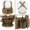 Hunting Jackets Army Shooting Vest Mag Pouches Carrier Adjustable Strap Tactical Chest Rig Bag Radio Harness Military Combat Pouch