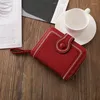 Porta carte Borsa semplice Borsa corta da donna all-in-one retrò con cambio cerniera multi-slot di grande capacità