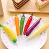 Korean Stationery Office levererar Student Creative Cartoon Vegetable Fruit Pen with Magnet Ballpoint Penns 25st/Lot