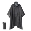 Écharpes à capuche Poncho de pluie portable pour la randonnée Camping Pêche Épaule Cover Up Robes