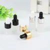 1 2 3 ML Mini Translucent Frosted Glass Dropper Bottle Sample Vial Jar Cosmetic Essential Oil Bottle Container with Glass Eye Droppe Nqhlh