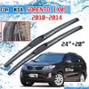 Windshield -torkar för Kia Sorento XM 2010 2011 2012 2013 2014 R Tillbehör Främre bil Windsn Wiper Blade Borstes Cutter U J Hook313C DH3LW