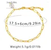 Bracelets de charme ALLME Cool 14K véritable plaqué or en laiton chaîne à maillons creux trombone perle d'eau douce pour femmes accessoires