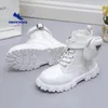 Stiefel Winter Kinder Schuhe PU Leder Wasserdicht Plüsch Stiefel Kinder Schnee Stiefel Marke Mädchen Jungen Casual Stiefel Mode Turnschuhe 231121