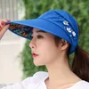 Visors hoed dames zomerreizen vrije tijd all-match modieuze Koreaanse stijl opvouwbare zonnebrandcrème buitenzon woestbaar