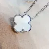 Classic Four Leaf Clover Necklaces Pendants Mother-of-Pearl Stainless Steel Plated 18K for Women Girl Valentine's Mother's Day Engagement Jewelry-Gift wholesale
