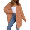 Women's Sweaters Knitted Cardigan Loose Large Sweater Coat Womens Long Button Up Sleeve For Women
