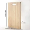 1pc Rubber Wood, Restaurant Cutting Board, Kitchen Wooden Cutting Board, Food Supplement Fruit Pizza Bread Solid Wood Small Cutting Board