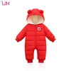 Rompers LZH Baby Snowsuit Infant born Clothes Kids Winter Jumpsuit For Boys Girls Romper Overalls Children Christmas Costume 231121