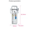 Latest Clear Jet Lighter With Lights Inflatable No Gas Cigar Butane Windproof Waterproof Lighters Smoking Tool Accessories