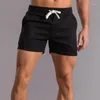 Shorts masculinos Summer Men's Casual Casual Elastic Sports Three Point Simples Beach calça de praia