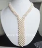 Choker Amazing White Freshwater Pearl Necklace Necktie Jewelry