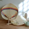 5/10/20pcs Exquisite Decoration Crafts Fans Handmade Peach-shaped Bamboo Woven Fan Colored Hand Fans For Home Wedding Decor