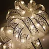 Cordes LED 4M Guirlandes lumineuses en fil de cuivre avec nœuds de ruban, lampe de Noël pour fête, mariage, vacances, décorations d'arbre de Noël