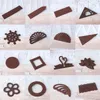 Bakningsformar DIY 3D Hjärtat/bladform Silikon Mögelkaka Dekoration Tool Cupcake Chocolate Mold Decor Muffin Pan Stencil