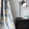 Gardin gardiner för levande matsal sovrum enkel pastoral stil amerikansk tryckt blackout förtjockad och full