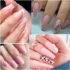 Nail Art Kits 6 Pçs / Set Gel Polonês Conjunto Nude Rosa Glitter Semi Permanente Soak Off UV LED Base Top Coat para Manicure