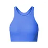 Yoga-Outfit für Damen, vertikal gerippt, mit elastischer, hautfreundlicher Sportunterwäsche, Fitness-BHs, hochfest, stoßfest, Push-Up-Brust, Laufen