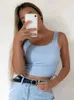 Geraffte ärmellose Tanktops T-Shirts Frauen Solide Lässige Mode Crop Top Damen High Street Binden Croptop Sommer Fitness P230421