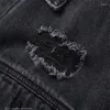 Men's Jackets Vintage Hole Design Jeans Jacket Men's Women's High-Quality Personalized Coats Men Tops