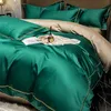 Set di biancheria da letto 160 pezzi di puro cotone Lenzuolo a quattro pezzi a fiocco lungo Copripiumino Summer Nude Sleeping Bedroom