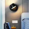 Lampada da parete Illuminazione a LED a luce semplice nordica per foyer Camera da letto Comodino Corridoio Corridoio Portico Corridoio Lettura regolabile