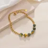 Strand justerbar färgglada pärlor man armband för kvinnor vänner avancerade rostfritt stål smycken julklappar av frigörande