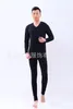 Men's Thermal Underwear Men Cotton Lycra Long Johns Fashion Casual Arrival V-onck Super Large Plus Size 2XL3XL4XL5XL6XL