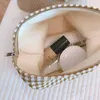 Cosmetische tassen kisten hondstooth make -uptas