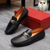 New Designers Shoes Mens Fashion Loafers Classic Genuine Leather Men Business Office Work Formal Dress Shoes Brand Designer Party Wedding Flat Shoe Size 38-46 06
