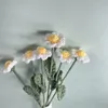Décoratif 1 pièce de bouquet de fleurs tricotées fausse marguerite tournesol tulipe fleur artificielle décoration de mariage artisanal fleur tricotée décoration de la maison 231121
