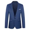 Trajes para hombres 2023 Traje Moda Versión coreana Casual Fit Four Seasons Color sólido Abrigo pequeño