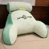 Pillow Backrest Support Cartoon Print Bed Reading With Arm Detachable For Sofa Couch Comfortable