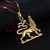 Pendant Necklaces Gold Color African Ethiopian Lion Necklace Trendy Of Judah Ethnic Jewelry Gifts