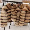 Damen Pelzimitat MAOMAOKONG Echtpelzmantel Jacke Wintermäntel natürlicher Waschbär mit Kapuze Damenbekleidung 231121