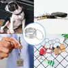 Keychains 1set 25mm rostfritt stål nyckelringar 1 tum delad nyckelring för och hantverk