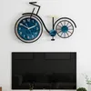 Horloges murales qualité acrylique montre suspendue sur l'art vélo concepteur Quartz silencieux chambre décor à la maison Horloge WF1105