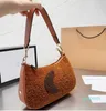 caches tote bag plush luxurys handbag women designer totes Vintage Furry Underarm Shoulder Bags Fashion Purse Handbags